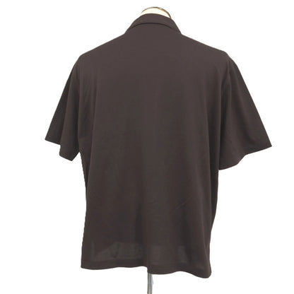 【中古】ラコステ LACOSTE ポリエステル系 オープンカラー 半袖シャツ ブラウン【サイズ41】【 状態ランクA 】【 メンズ 】