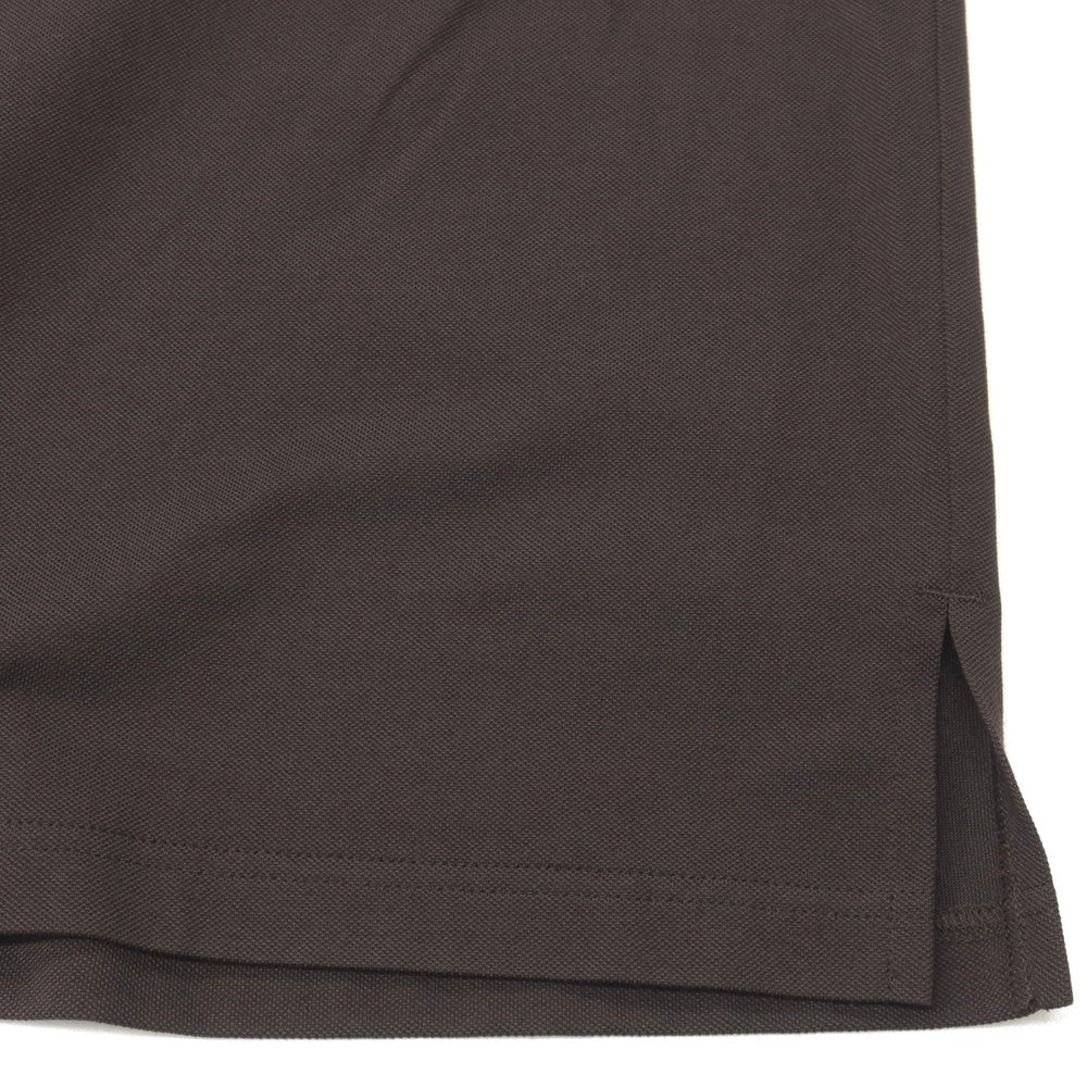 【中古】ラコステ LACOSTE ポリエステル系 オープンカラー 半袖シャツ ブラウン【サイズ41】【 状態ランクA 】【 メンズ 】