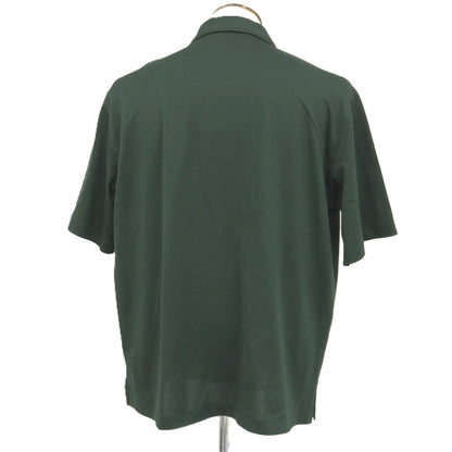 【中古】ラコステ LACOSTE ポリエステル系 オープンカラー 半袖シャツ グリーン【サイズ41】【 状態ランクA 】【 メンズ 】