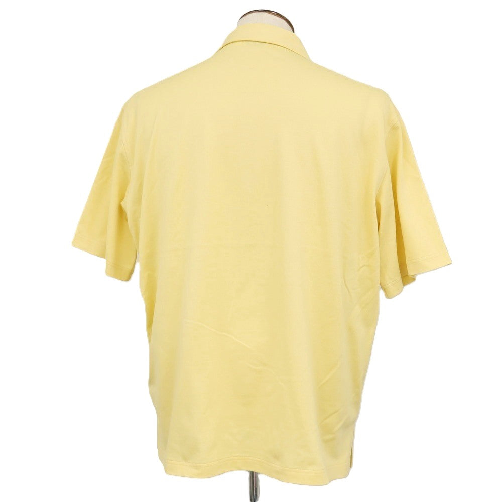 【中古】ラコステ LACOSTE ポリエステル系 オープンカラー 半袖シャツ イエロー【サイズ41】【 状態ランクA 】【 メンズ 】