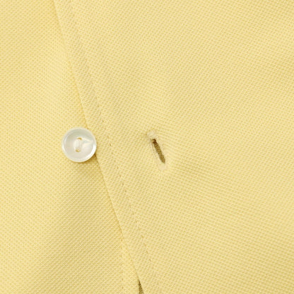 【中古】ラコステ LACOSTE ポリエステル系 オープンカラー 半袖シャツ イエロー【サイズ41】【 状態ランクA 】【 メンズ 】