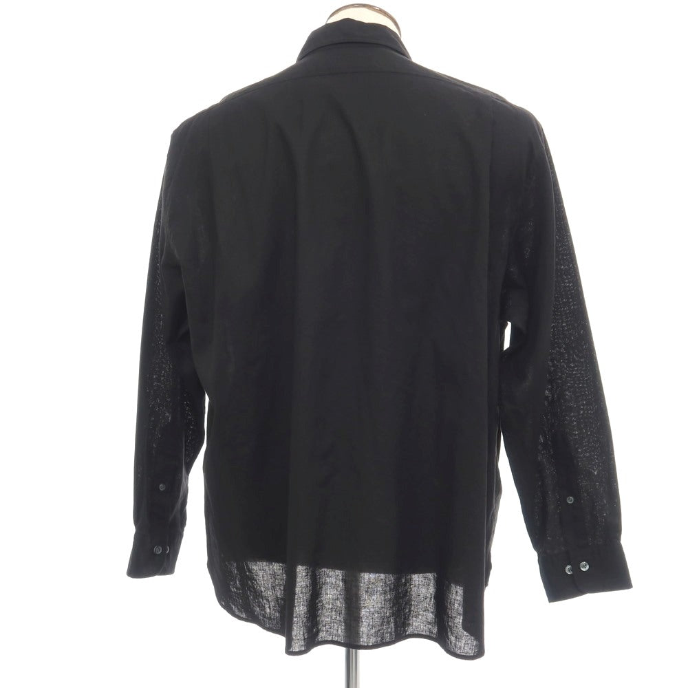 【中古】ブルックスブラザーズ Brooks Brothers リネン系 レギュラーカラー カジュアルシャツ ブラック【サイズXL】【 状態ランクA 】【 メンズ 】