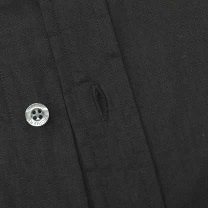 【中古】ブルックスブラザーズ Brooks Brothers リネン系 レギュラーカラー カジュアルシャツ ブラック【サイズXL】【 状態ランクA 】【 メンズ 】