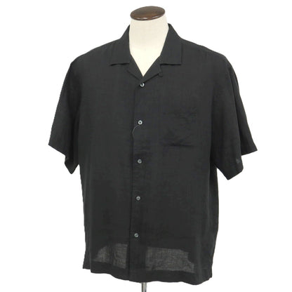 【中古】ブルックスブラザーズ Brooks Brothers リネン系 オープンカラー 半袖シャツ ブラック【サイズXL】【 状態ランクA 】【 メンズ 】