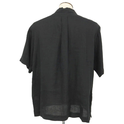 【中古】ブルックスブラザーズ Brooks Brothers リネン系 オープンカラー 半袖シャツ ブラック【サイズXL】【 状態ランクA 】【 メンズ 】