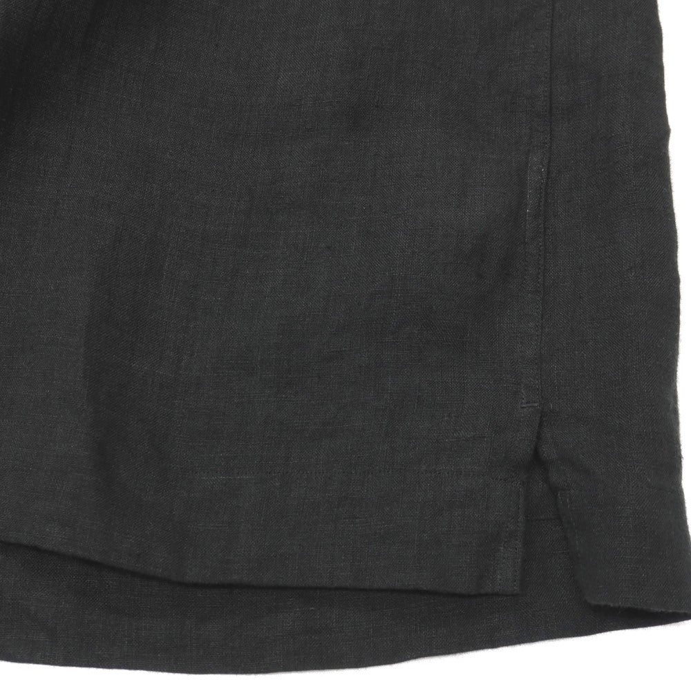 【中古】ブルックスブラザーズ Brooks Brothers リネン系 オープンカラー 半袖シャツ ブラック【サイズXL】【 状態ランクA 】【 メンズ 】