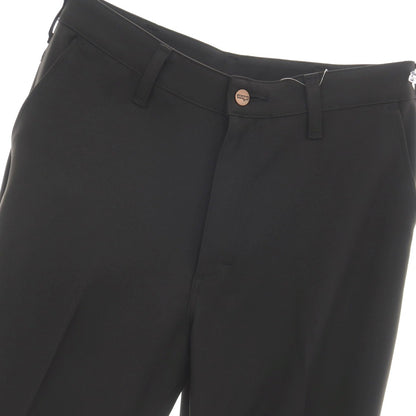 【中古】ラングラー Wrangler ポリエステル系 セミフレア カジュアルスラックスパンツ ブラック【サイズ表記なし（M位）】【 状態ランクA 】【 メンズ 】