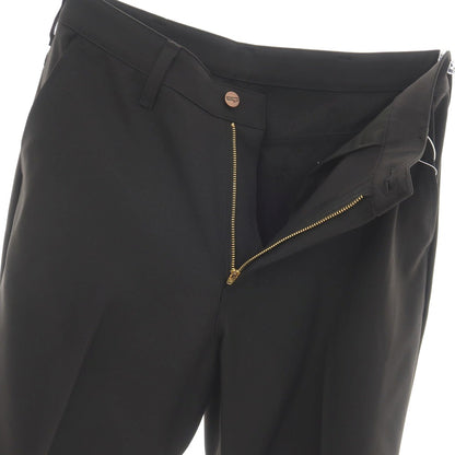 【中古】ラングラー Wrangler ポリエステル系 セミフレア カジュアルスラックスパンツ ブラック【サイズ表記なし（M位）】【 状態ランクA 】【 メンズ 】