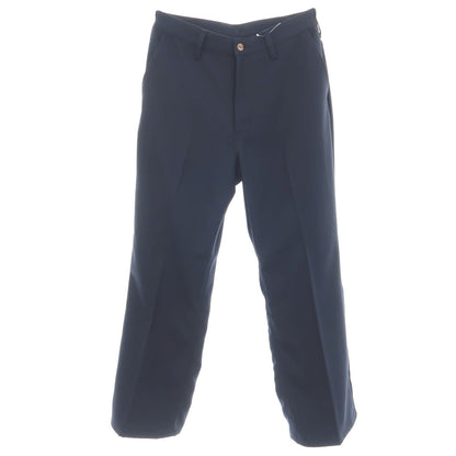 【中古】ラングラー Wrangler ポリエステル系 セミフレア カジュアルスラックスパンツ ネイビー【サイズ表記なし（M位）】【 状態ランクA 】【 メンズ 】