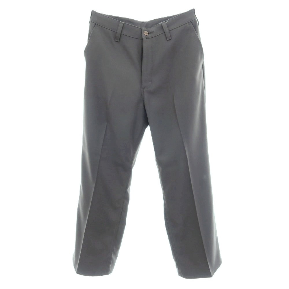 【中古】ラングラー Wrangler ポリエステル系 セミフレア カジュアルスラックスパンツ グレー【サイズ表記なし（M位）】【 状態ランクA 】【 メンズ 】