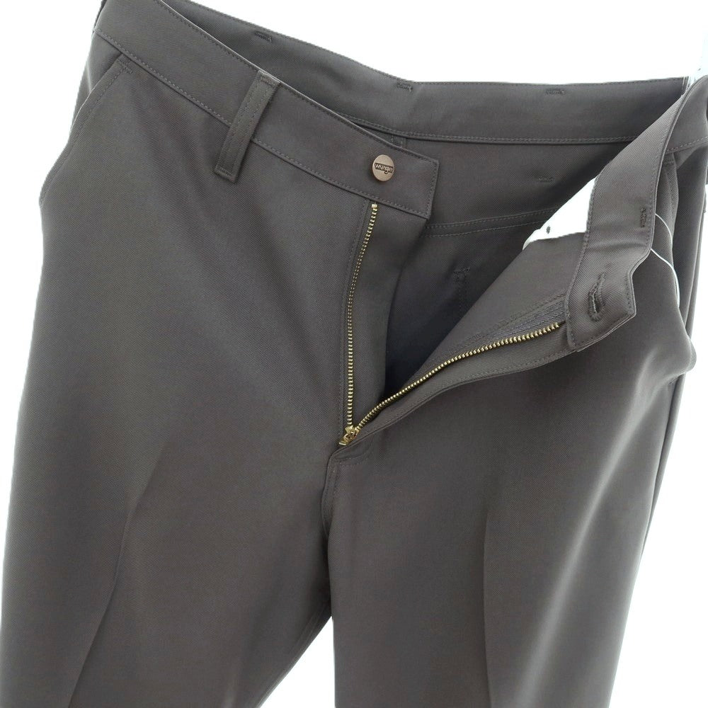 【中古】ラングラー Wrangler ポリエステル系 セミフレア カジュアルスラックスパンツ グレー【サイズ表記なし（M位）】【 状態ランクA 】【 メンズ 】