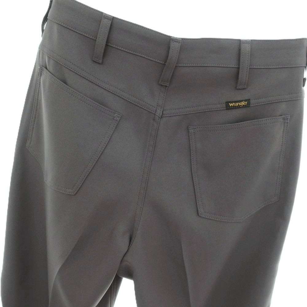 【中古】ラングラー Wrangler ポリエステル系 セミフレア カジュアルスラックスパンツ グレー【サイズ表記なし（M位）】【 状態ランクA 】【 メンズ 】