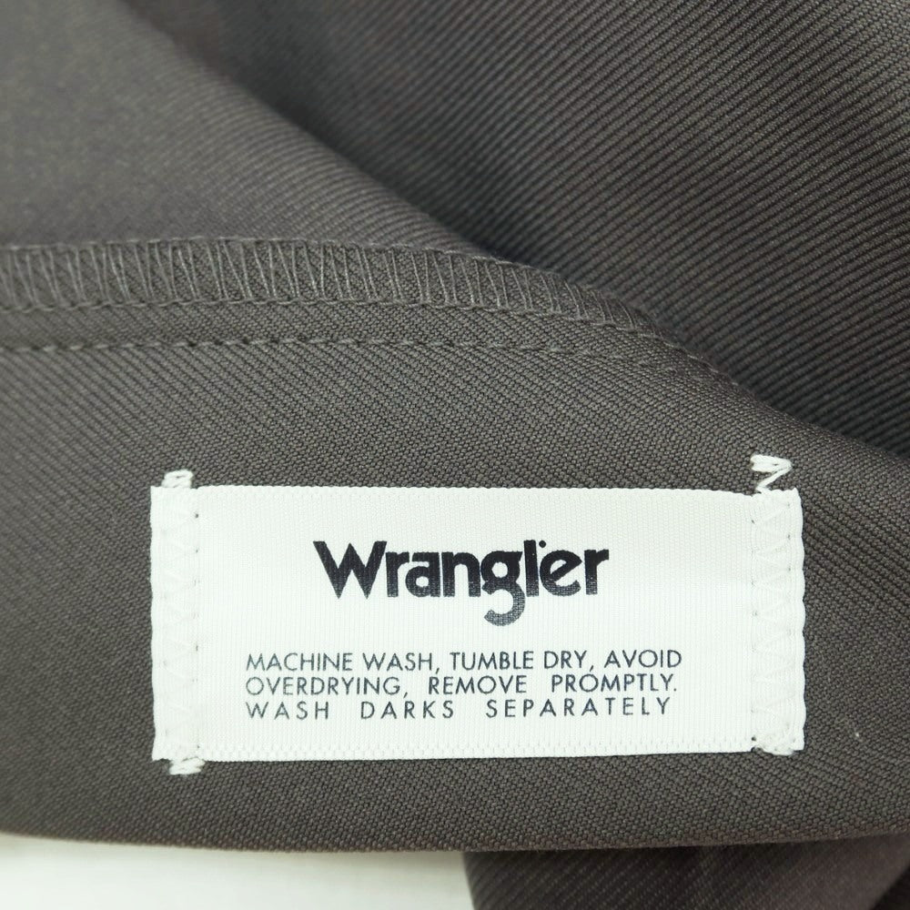 【中古】ラングラー Wrangler ポリエステル系 セミフレア カジュアルスラックスパンツ グレー【サイズ表記なし（M位）】【 状態ランクA 】【 メンズ 】