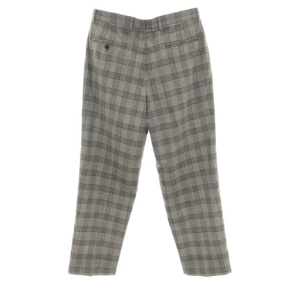 【中古】ブルックスブラザーズ Brooks Brothers ウール系 チェック カジュアルスラックスパンツ グレーxブラック【サイズ32】【 状態ランクA 】【 メンズ 】