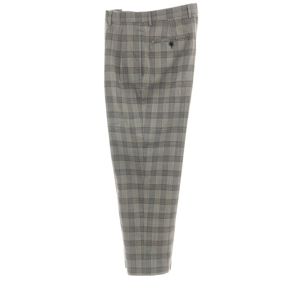 【中古】ブルックスブラザーズ Brooks Brothers ウール系 チェック カジュアルスラックスパンツ グレーxブラック【サイズ32】【 状態ランクA 】【 メンズ 】