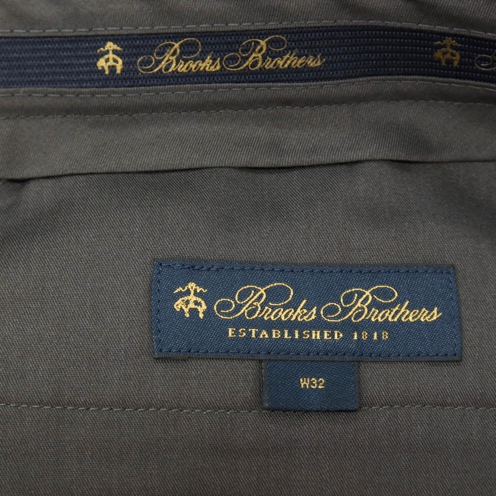 【中古】ブルックスブラザーズ Brooks Brothers ウール系 チェック カジュアルスラックスパンツ グレーxブラック【サイズ32】【 状態ランクA 】【 メンズ 】