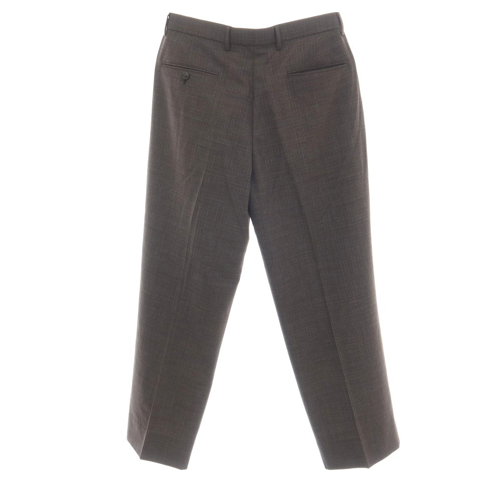 【中古】ブルックスブラザーズ Brooks Brothers ウール系 チェック カジュアルスラックスパンツ ブラウン【サイズ32】【 状態ランクA 】【 メンズ 】