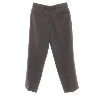 【中古】ブルックスブラザーズ Brooks Brothers ウール系 チェック カジュアルスラックスパンツ ブラウン【サイズ32】【 状態ランクA 】【 メンズ 】