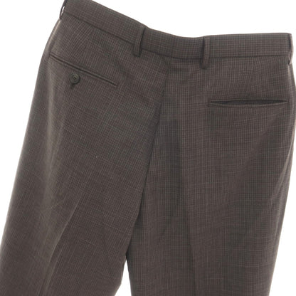 【中古】ブルックスブラザーズ Brooks Brothers ウール系 チェック カジュアルスラックスパンツ ブラウン【サイズ32】【 状態ランクA 】【 メンズ 】