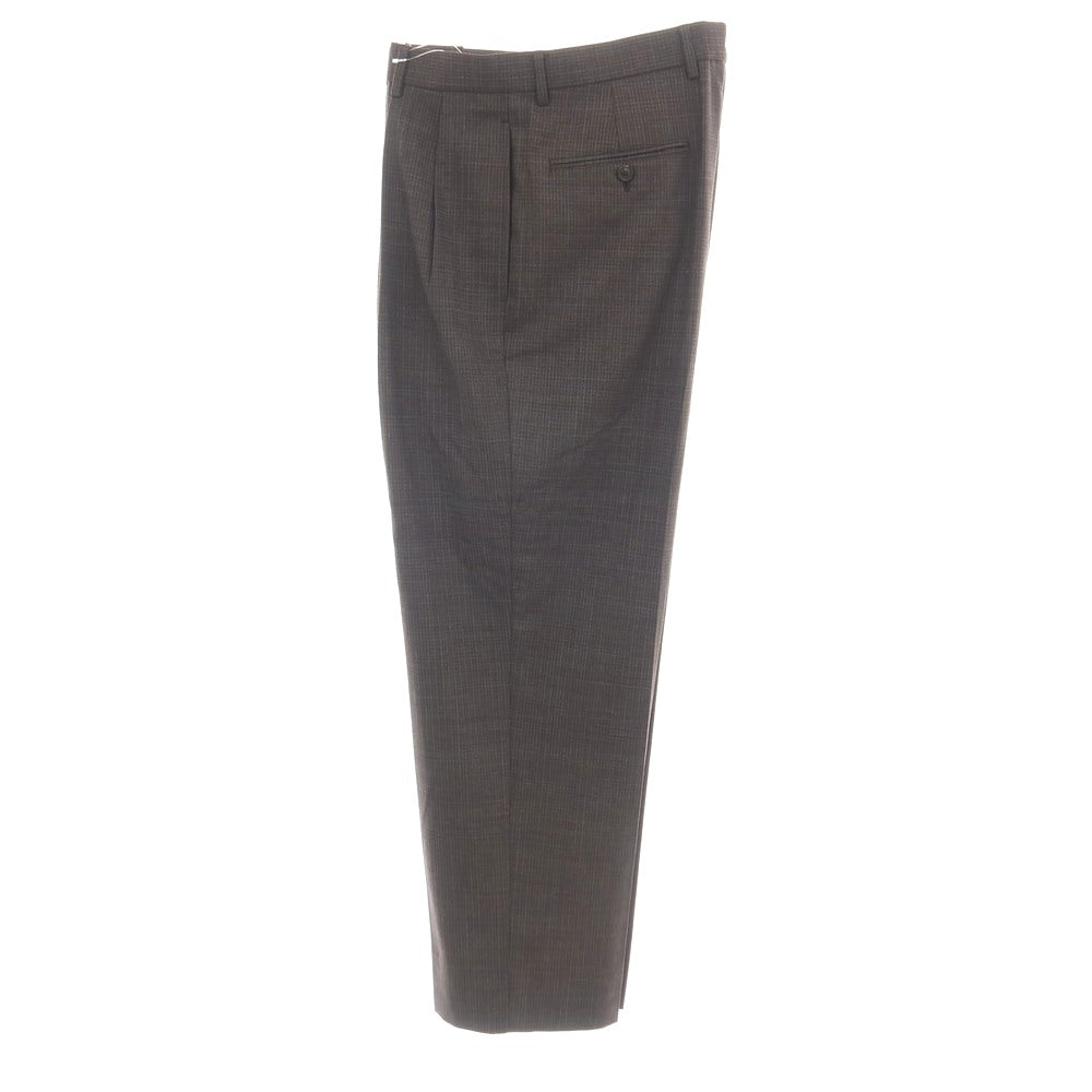 【中古】ブルックスブラザーズ Brooks Brothers ウール系 チェック カジュアルスラックスパンツ ブラウン【サイズ32】【 状態ランクA 】【 メンズ 】