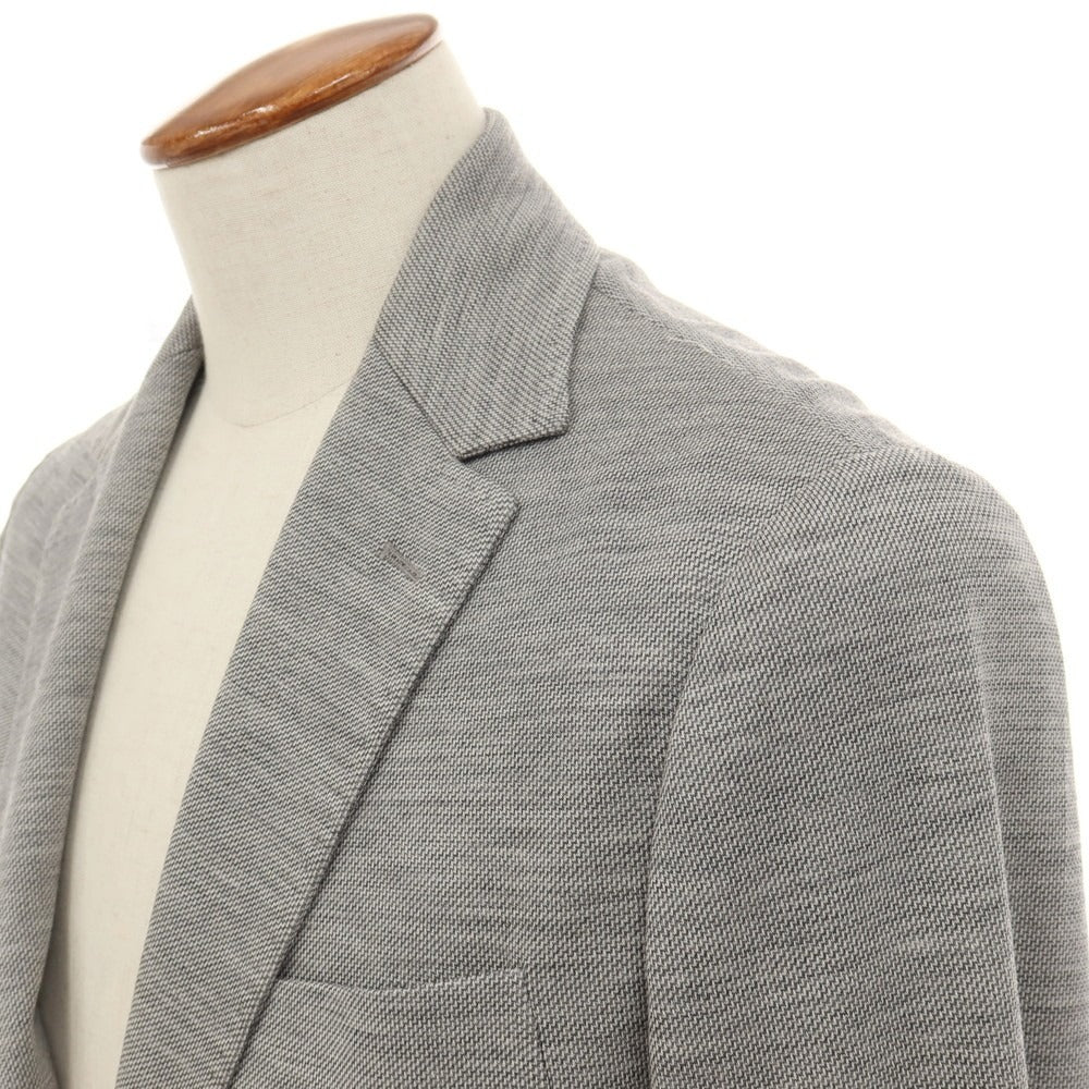【中古】カナーリ CANALI Impeccabile ウール ジャージー 2つボタンスーツ セットアップ グレー【サイズ48】【 状態ランクB 】【 メンズ 】