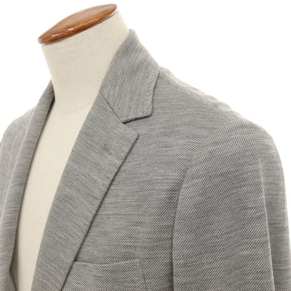 【中古】カナーリ CANALI Impeccabile ウール ジャージー 2つボタンスーツ セットアップ グレー【サイズ48】【 状態ランクB 】【 メンズ 】