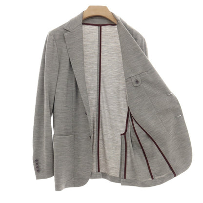 【中古】カナーリ CANALI Impeccabile ウール ジャージー 2つボタンスーツ セットアップ グレー【サイズ48】【 状態ランクB 】【 メンズ 】
