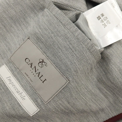 【中古】カナーリ CANALI Impeccabile ウール ジャージー 2つボタンスーツ セットアップ グレー【サイズ48】【 状態ランクB 】【 メンズ 】