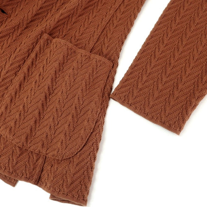 【中古】ラルディーニ LARDINI コットン 2B ニットジャケット ライトブラウン【サイズL】【 状態ランクB 】【 メンズ 】