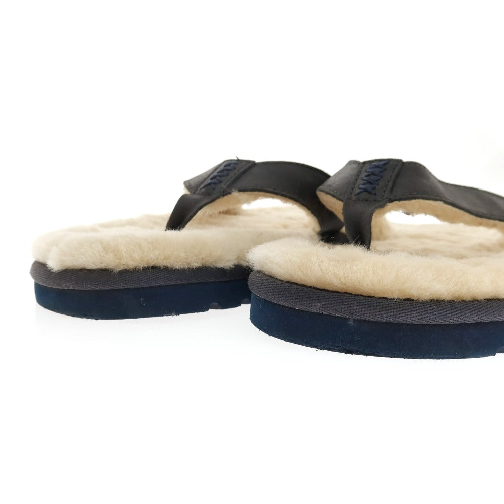 【中古】アグ UGG レザー系 サンダル ネイビー系【サイズ表記なし(28cm位)】【 状態ランクB 】【 メンズ 】