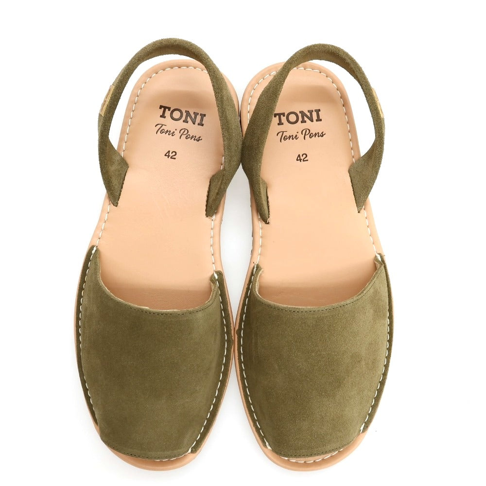 【中古】トニポンズ Toni Pons スエード サンダル オリーブ【サイズ42】【 状態ランクA 】【 メンズ 】