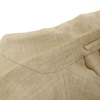 【中古】ラルディーニ LARDINI ウールリネンコットン ホップサック 3B テーラードジャケット ベージュxホワイト【サイズ52】【 状態ランクB 】【 メンズ 】