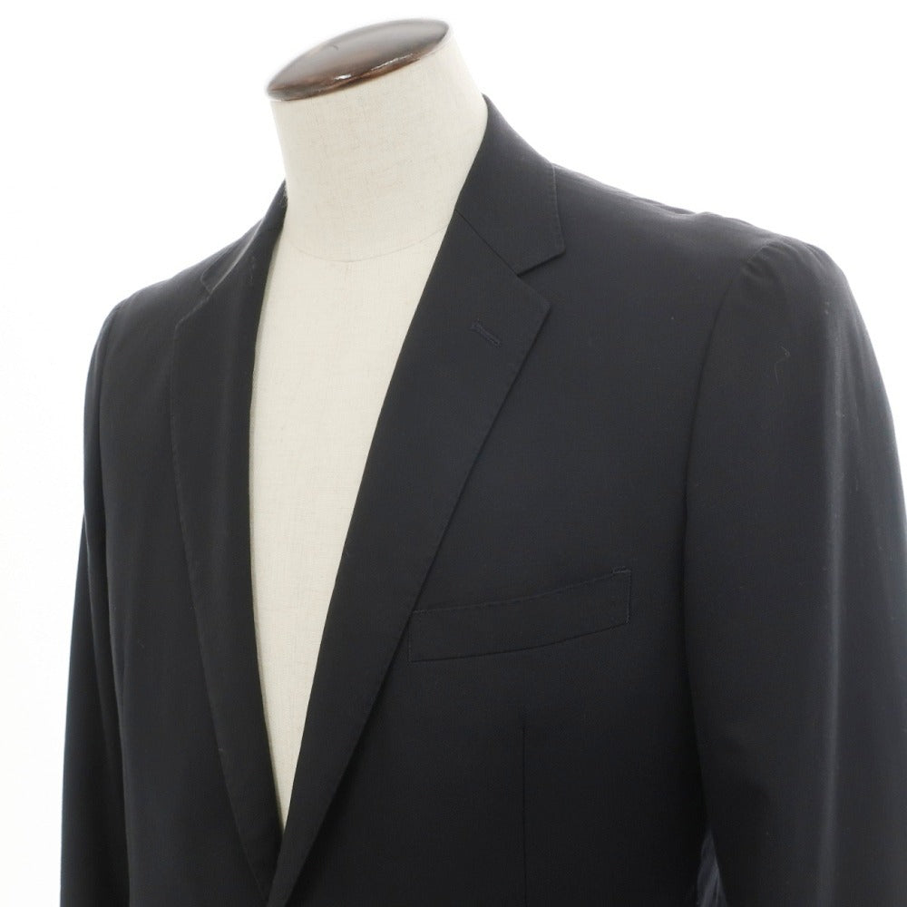 【中古】ユナイテッドアローズ UNITED ARROWS コットン 2B テーラードジャケット ブラックネイビー【サイズXL】【 状態ランクB 】【 メンズ 】