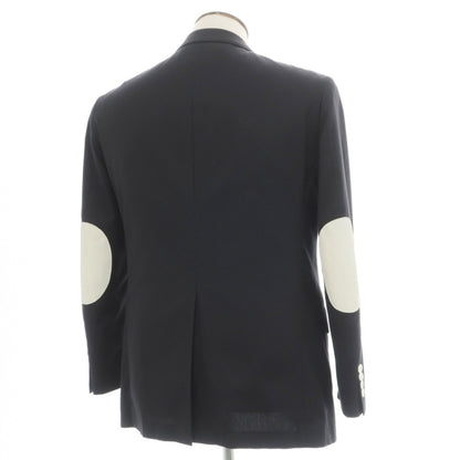 【中古】ユナイテッドアローズ UNITED ARROWS コットン 2B テーラードジャケット ブラックネイビー【サイズXL】【 状態ランクB 】【 メンズ 】