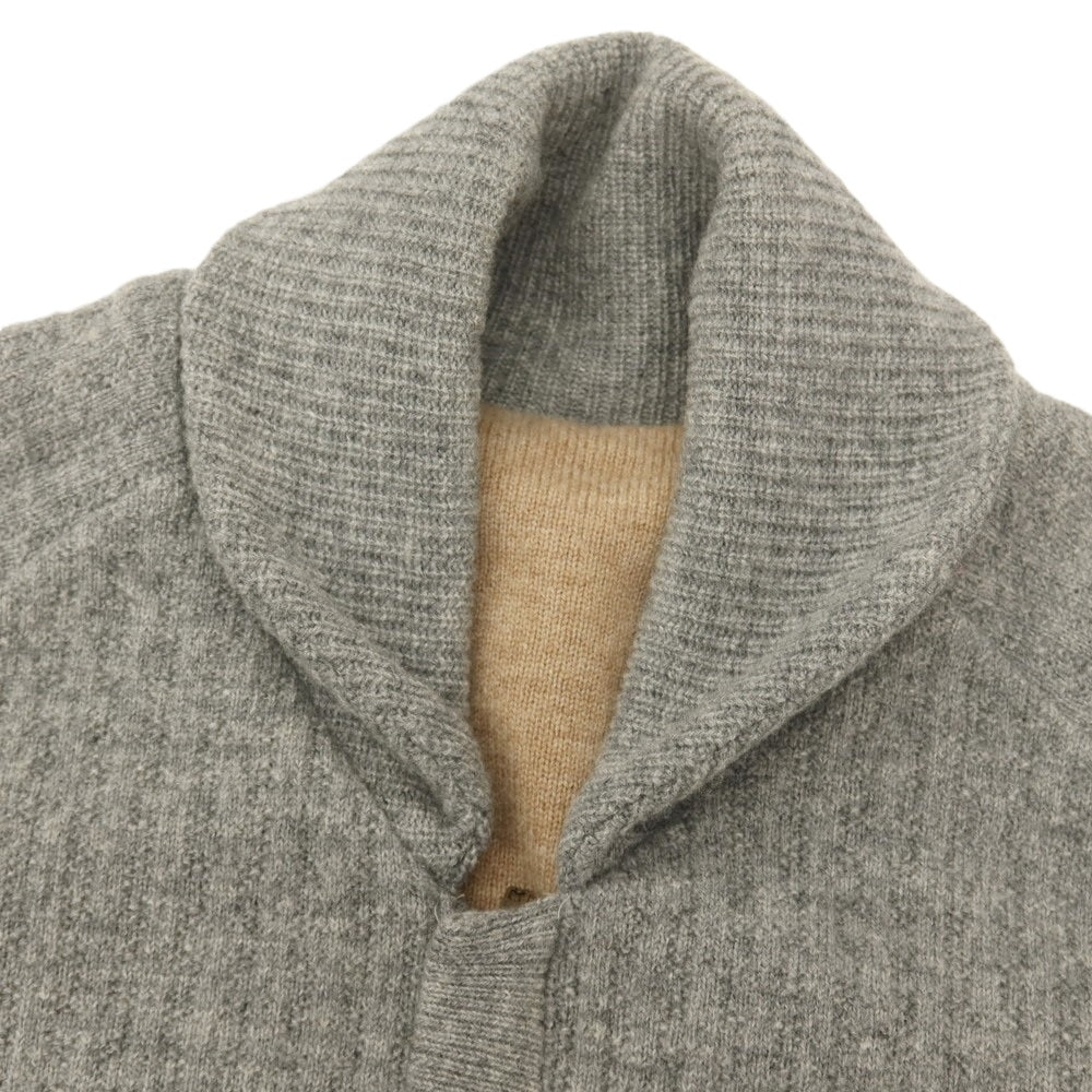 【中古】ミラショーン mila schon リバーシブル ウールカシミヤ ジップアップ ニットブルゾン グレーxダークベージュ【サイズ46】【 状態ランクB 】【 メンズ 】