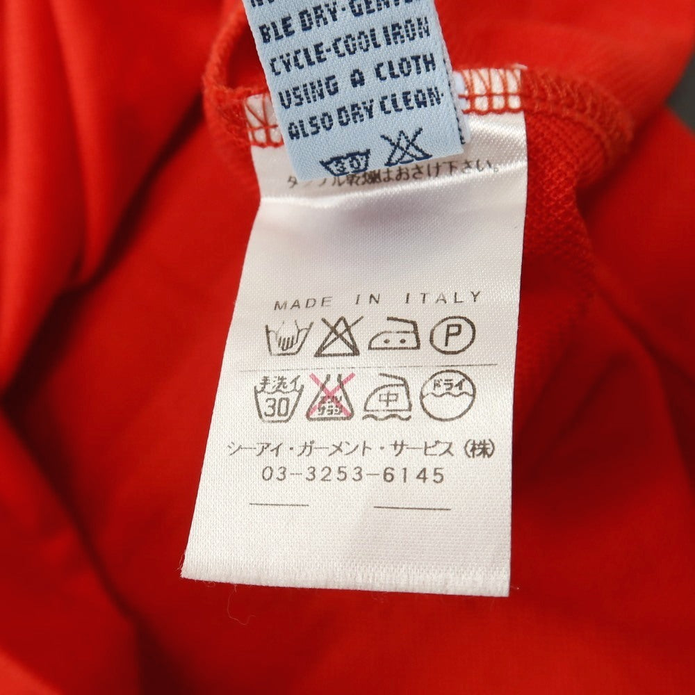 【中古】マーロ Malo コットン 鹿の子 半袖ポロシャツ レッド【サイズ50】【 状態ランクB 】【 メンズ 】