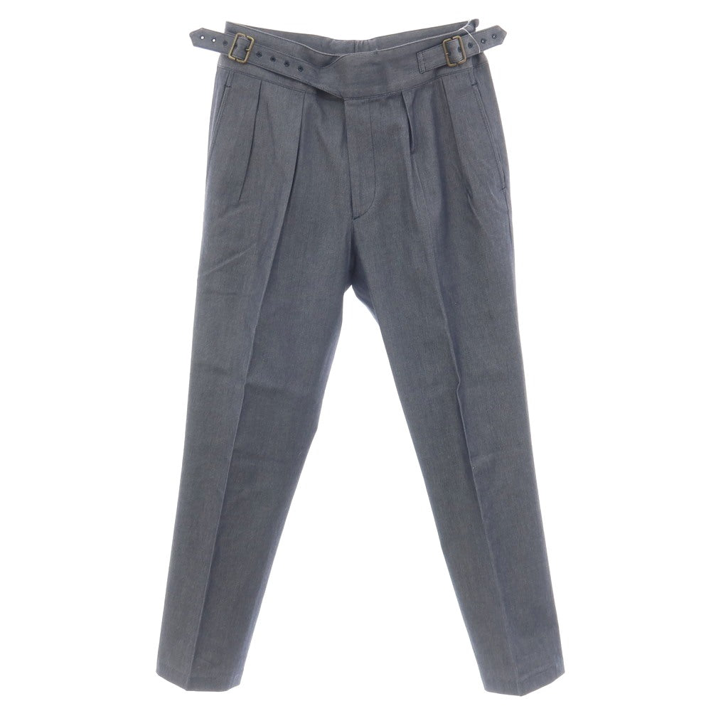【中古】エトネ ETONNE ストレッチ コットン カジュアルスラックスパンツ ネイビー【サイズM】【 状態ランクA 】【 メンズ 】