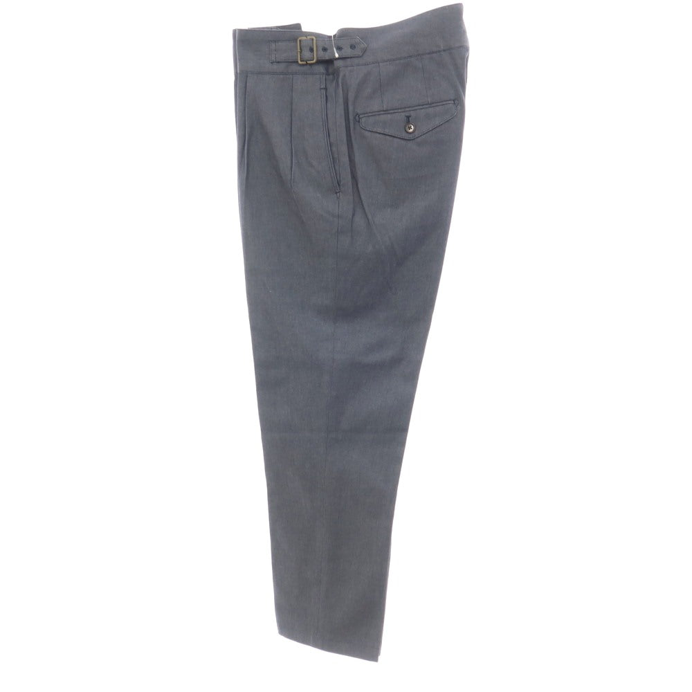 【中古】エトネ ETONNE ストレッチ コットン カジュアルスラックスパンツ ネイビー【サイズM】【 状態ランクA 】【 メンズ 】