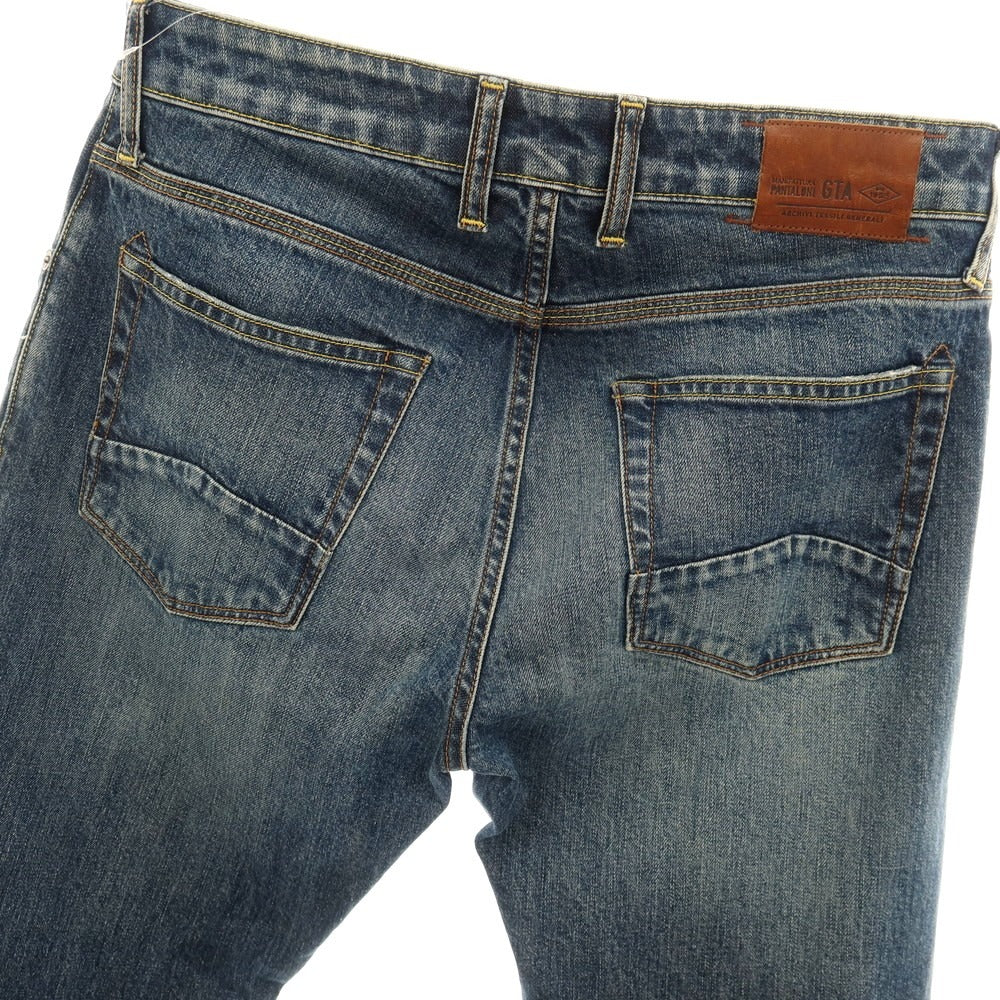 【中古】ジーティーアー G.T.A ストレッチ コットン デニムパンツ ジーンズ ネイビー【サイズ33】【 状態ランクB 】【 メンズ 】
