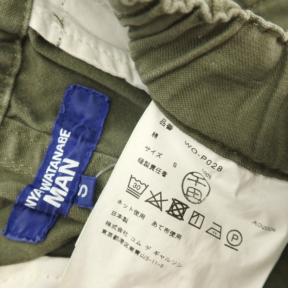 【中古】ジュンヤワタナベ マン JUNYA WATANABE MAN 2025年春夏 コットン イージーパンツ オリーブ【サイズS】【 状態ランクC 】【 メンズ 】