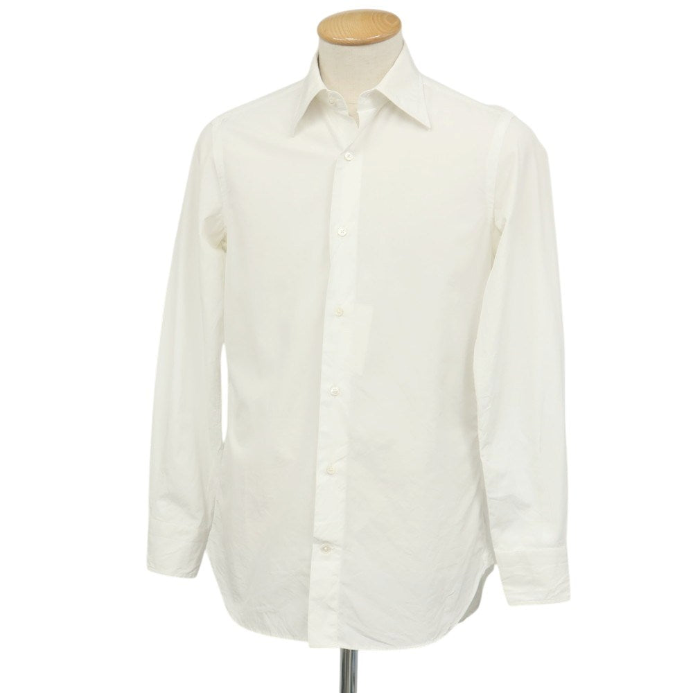 【中古】ユナイテッドアローズ UNITED ARROWS コットン レギュラーカラー ドレスシャツ ホワイト【サイズ37】【 状態ランクC 】【 メンズ 】