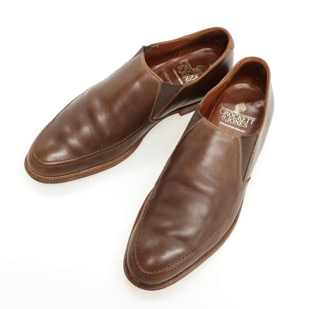 【中古】クロケットアンドジョーンズ CROCKETT&amp;JONES TOMORROWLAND別注 ローファー ブラウン【サイズ9】【 状態ランクC 】【 メンズ 】