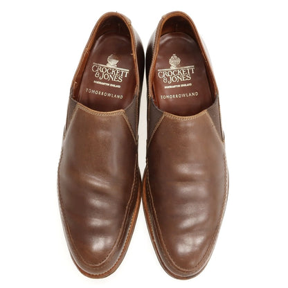 【中古】クロケットアンドジョーンズ CROCKETT&amp;JONES TOMORROWLAND別注 ローファー ブラウン【サイズ9】【 状態ランクC 】【 メンズ 】