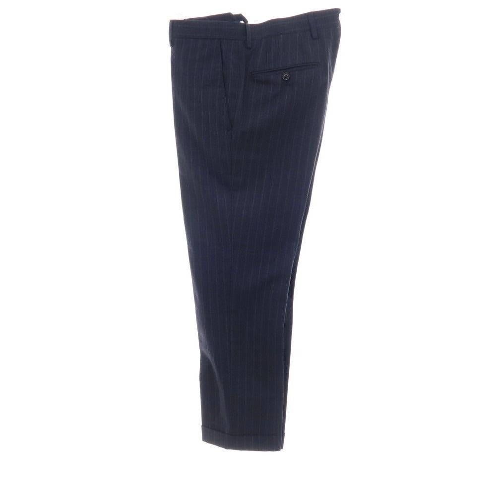 【中古】ラルディーニ LARDINI easy wear ウールポリウレタン ストライプ 3つボタンスーツ ネイビーxブルー【サイズ46】【 状態ランクB 】【 メンズ 】