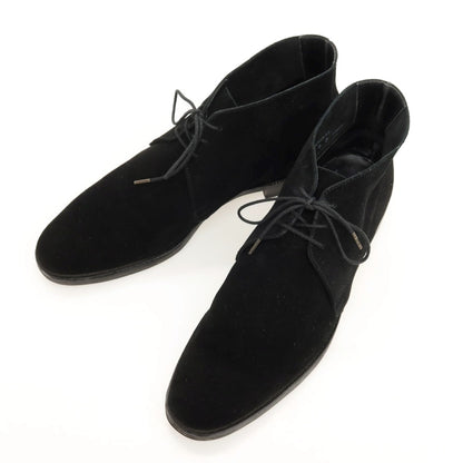 【中古】クロケットアンドジョーンズ CROCKETT&amp;JONES スエード ブーツ ブラック【サイズ9D】【 状態ランクC 】【 メンズ 】