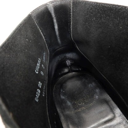 【中古】クロケットアンドジョーンズ CROCKETT&amp;JONES スエード ブーツ ブラック【サイズ9D】【 状態ランクC 】【 メンズ 】