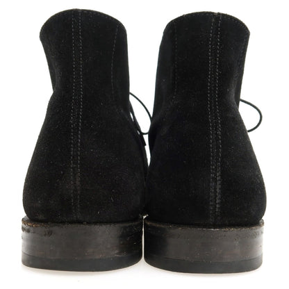 【中古】クロケットアンドジョーンズ CROCKETT&amp;JONES スエード ブーツ ブラック【サイズ9D】【 状態ランクC 】【 メンズ 】