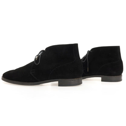 【中古】クロケットアンドジョーンズ CROCKETT&amp;JONES スエード ブーツ ブラック【サイズ9D】【 状態ランクC 】【 メンズ 】
