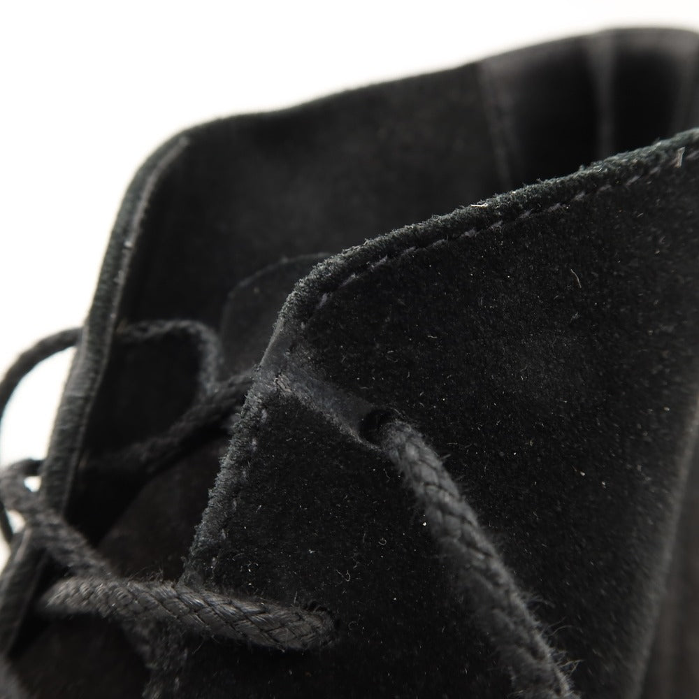 【中古】クロケットアンドジョーンズ CROCKETT&amp;JONES スエード ブーツ ブラック【サイズ9D】【 状態ランクC 】【 メンズ 】
