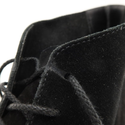 【中古】クロケットアンドジョーンズ CROCKETT&amp;JONES スエード ブーツ ブラック【サイズ9D】【 状態ランクC 】【 メンズ 】